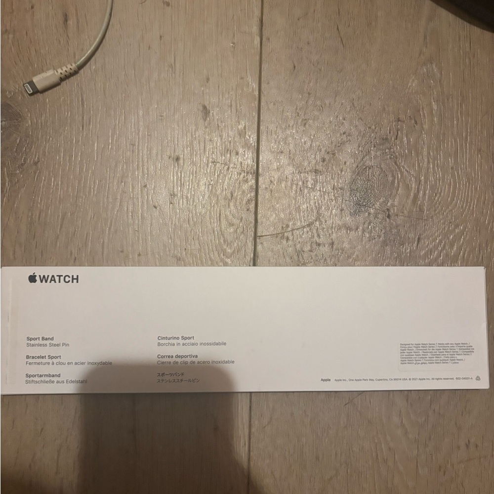 Blue Apple series 7 Apple sport band 45mm stainless steel pin from Apple